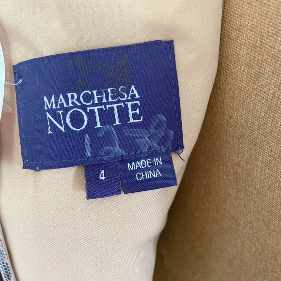 🆕 Marchesa Notte Embroidered Floral Lace Dress - Picture 10 of 10